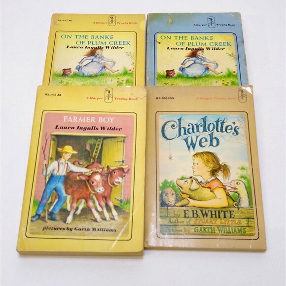 Harper Trophy Books Charlotte's Web Farmer Boy (2) On The Banks Of Plum Creek - Picture 14 of 14